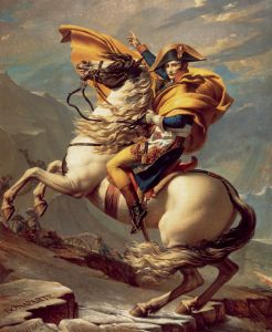 Napoleon's equestrian painting