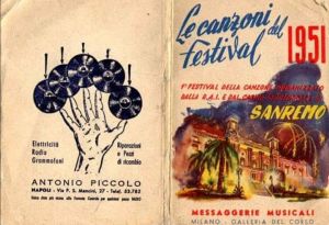 Livre de chansons du festival de 1951