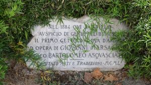 Marsaglia Aqueduct commemorative plaque