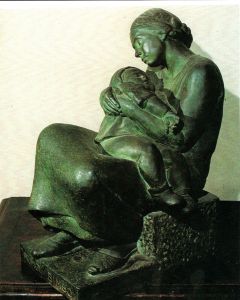 Sculpture "First child" at the Civic Museum