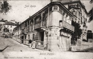 The building at the time of the Asquasciati brothers' Engkish Bank