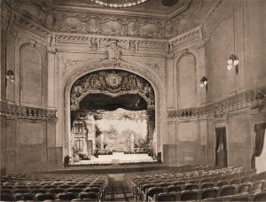 The original proscenium in 1905