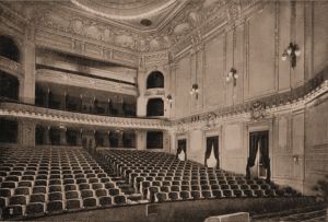 The original stalls and gallery from 1905