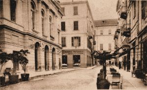 Via Principe Amedeo with the theatre on the left