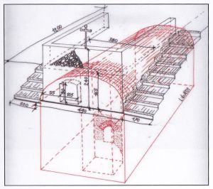 Planimetria della struttura della cisterna