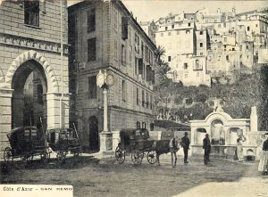 La fontana in una cartolina del 1901