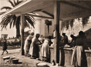 Il lavatoio rifatto in una immagine del 1901