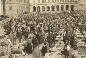 Open-air flower market 1922