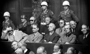 Hermann Göring accusé dans le procès de Nuremberg