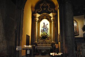 The altar of the left aisle