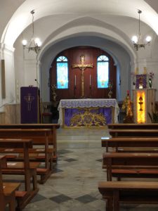 The interior of the church today