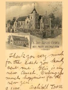 La cartolina con le due chiese