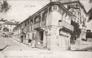 The church between Hotel de Paris and The English Bank