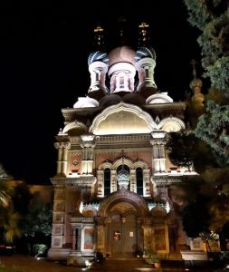 The Church illuminated after the restoration works