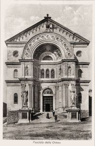La facciata della Basilica ai primi del '900