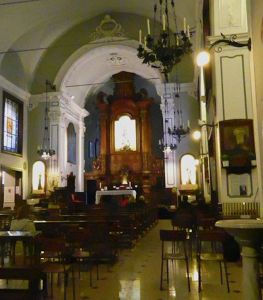 The interior of the Church today
