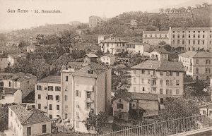 Il convento e villa Margotti alla sua sinistra nel 1936