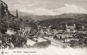 Vallata di Baragallo, la villa in vista, notare l'ìassenza dell'Ospizio Borea