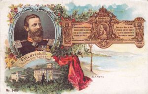 Postcard with memory plate